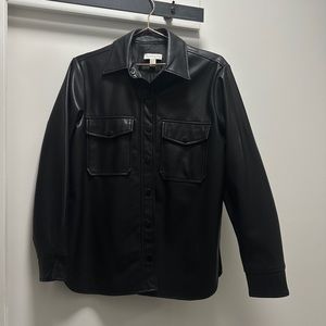 Top Shop Leather Shacket- XS